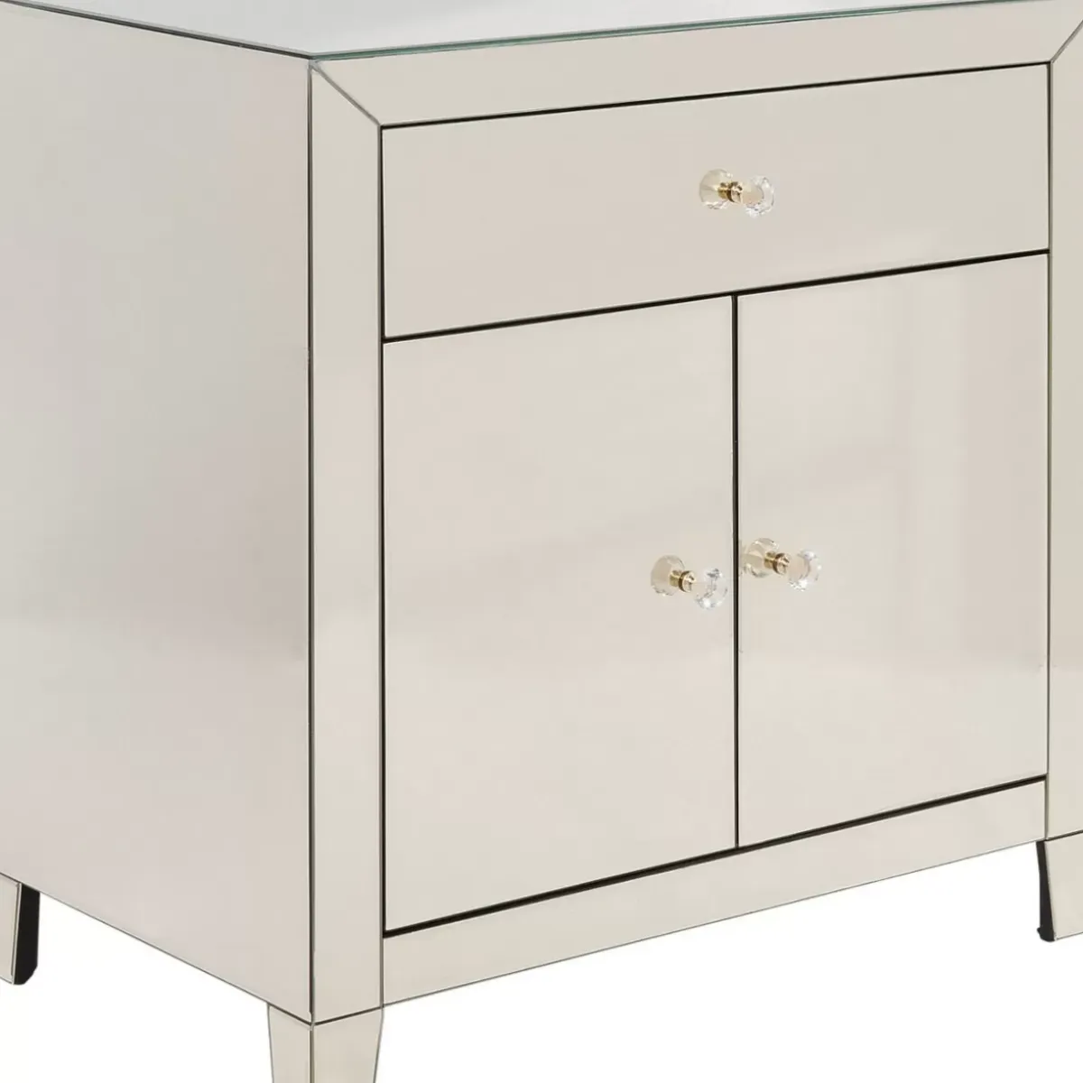 Clearance Kommode Luxury Champagne 2-Turig 1 Schub Kommoden & Sideboards
