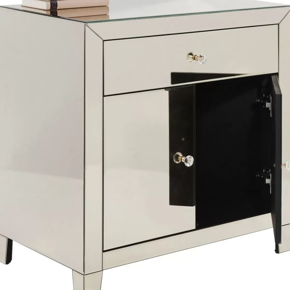 Clearance Kommode Luxury Champagne 2-Turig 1 Schub Kommoden & Sideboards