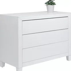 Discount Kommode Luxury Push 3 Schube Weiss Kommoden & Sideboards
