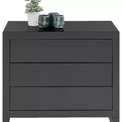 Hot Kommode Luxury Push 3 Schube Grau Kommoden & Sideboards