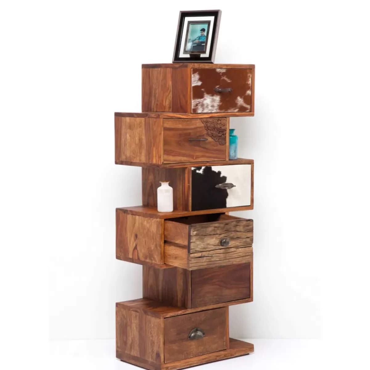 New Kommode Rodeo Zick Zack 6 Schube Kommoden & Sideboards