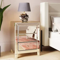 Outlet Kommode Schmal Luxury 3 Schube Kommoden & Sideboards