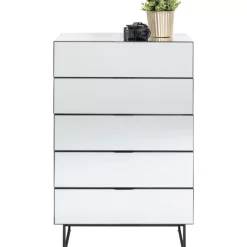 Clearance Kommode Soran 5 Schube Schwarz 65X114Cm Kommoden & Sideboards