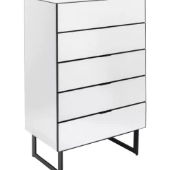 Clearance Kommode Soran 5 Schube Schwarz 65X114Cm Kommoden & Sideboards