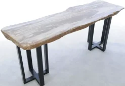 Sale Konsole Alfredo Versteinertes Holz Tische