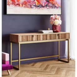 Outlet Konsole Concertina Natur 136X40Cm Kommoden & Sideboards