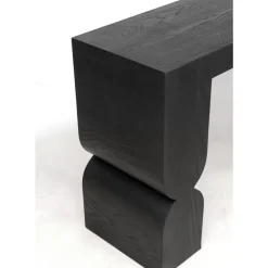 Outlet Konsole Curve Schwarz 120X76Cm Kommoden & Sideboards