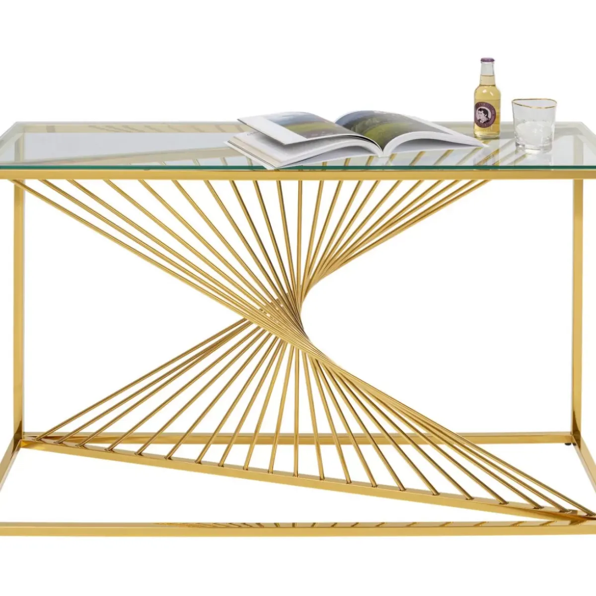 Discount Konsole Laser Gold 120X40 Kommoden & Sideboards