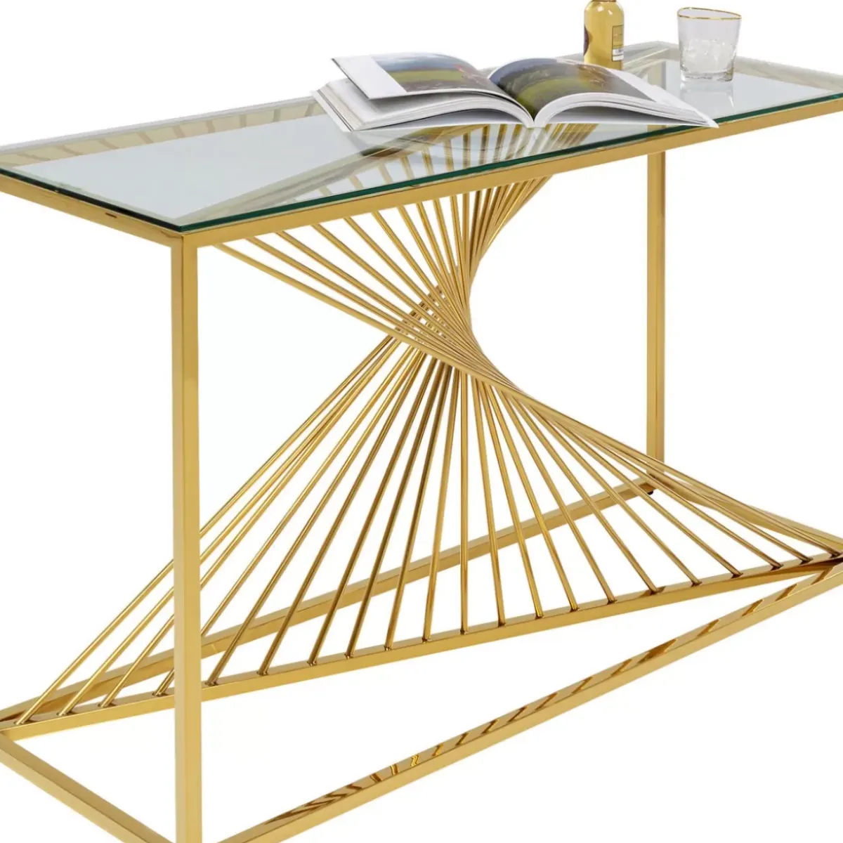 Discount Konsole Laser Gold 120X40 Kommoden & Sideboards