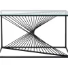 Sale Konsole Laser Schwarz Klarglas 120X40Cm Kommoden & Sideboards