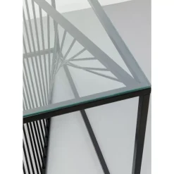Sale Konsole Laser Schwarz Klarglas 120X40Cm Kommoden & Sideboards