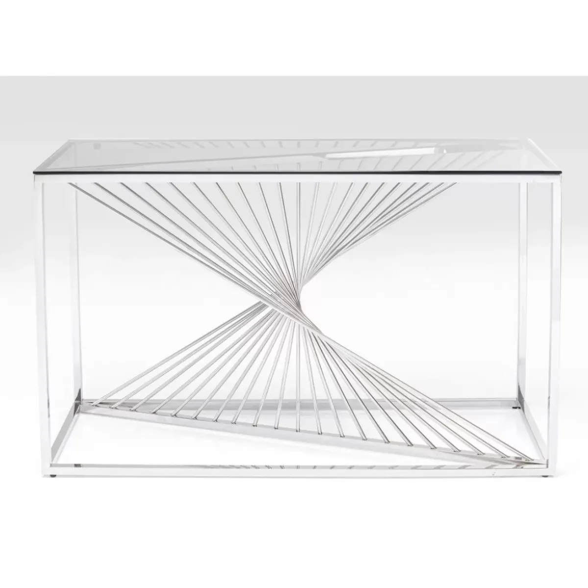 Online Konsole Laser Silber Klarglas 120X40 Kommoden & Sideboards