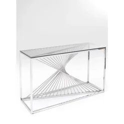 Online Konsole Laser Silber Klarglas 120X40 Kommoden & Sideboards