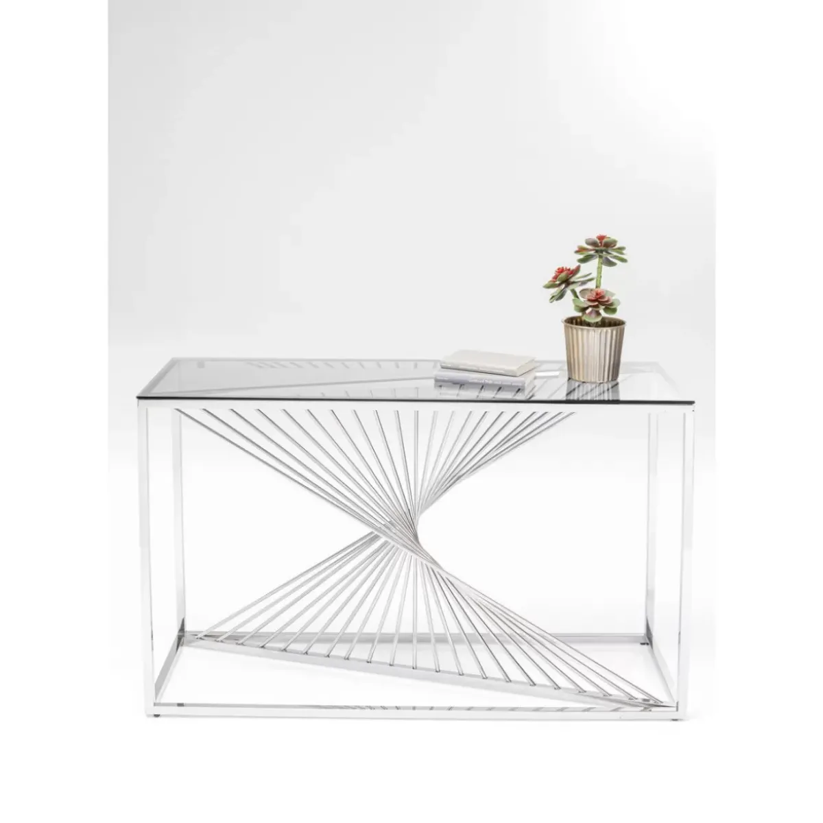Online Konsole Laser Silber Klarglas 120X40 Kommoden & Sideboards