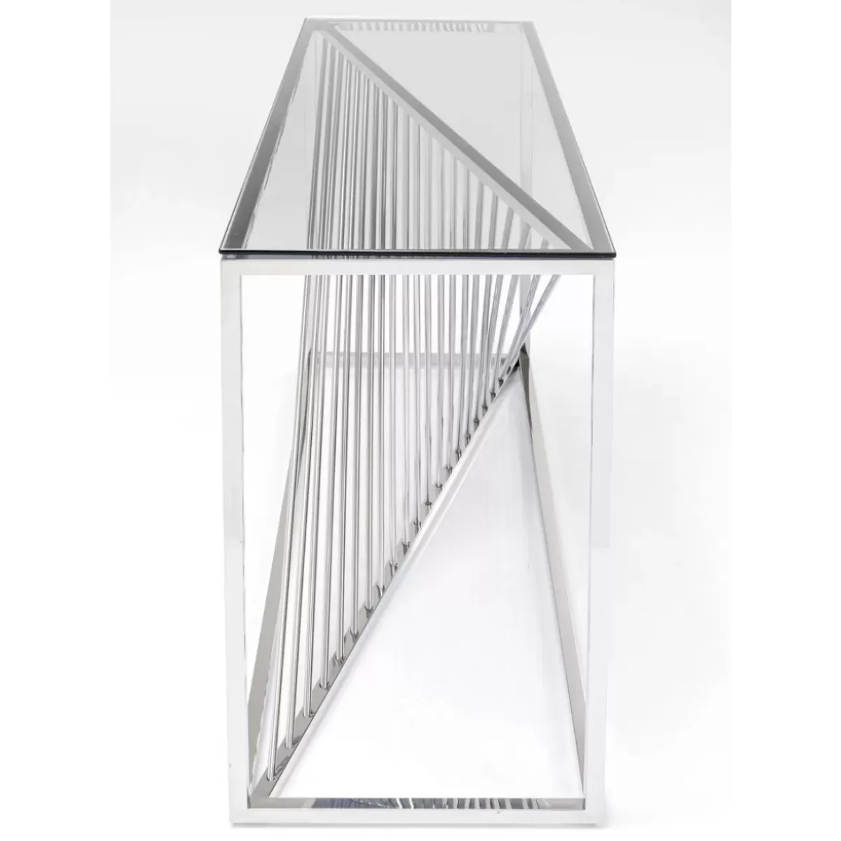 Online Konsole Laser Silber Klarglas 120X40 Kommoden & Sideboards