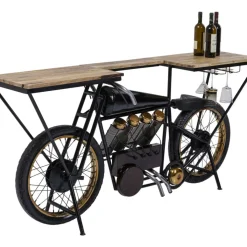 Outlet Konsole Motorbike Schwarz Kommoden & Sideboards