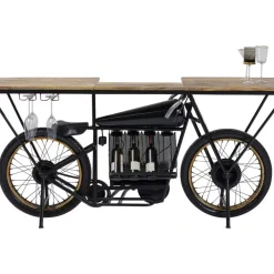 Outlet Konsole Motorbike Schwarz Kommoden & Sideboards