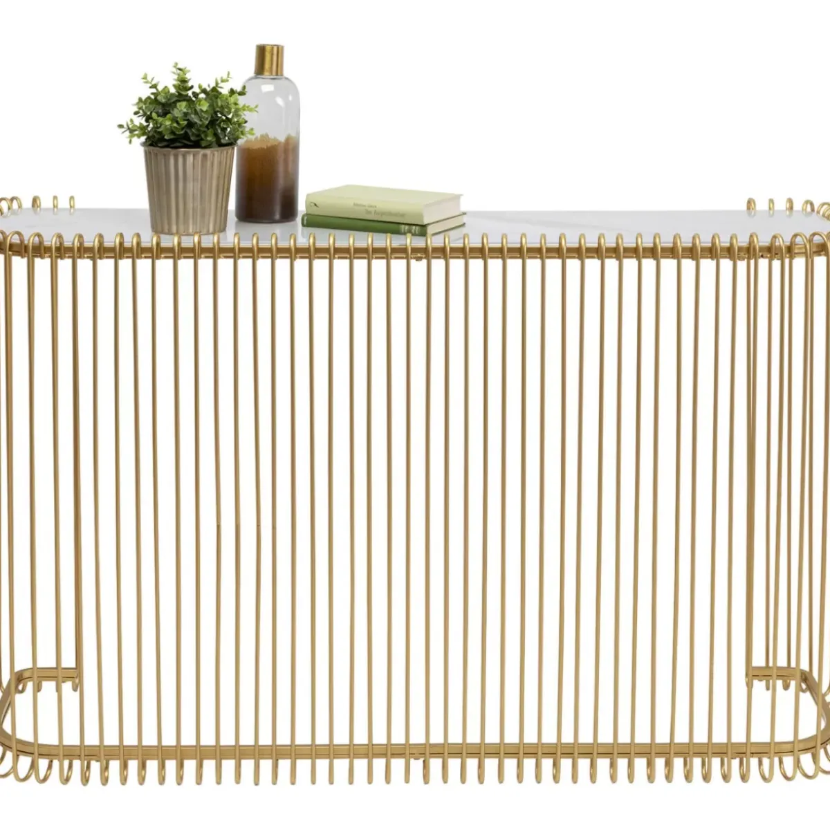 Online Konsole Wire Glas Marble Gold 142X89Cm Kommoden & Sideboards