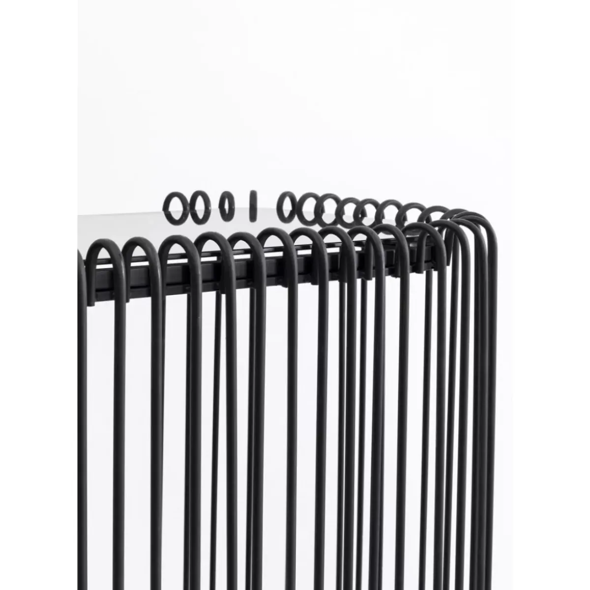 Discount Konsole Wire Glas Schwarz 142X89Cm Kommoden & Sideboards