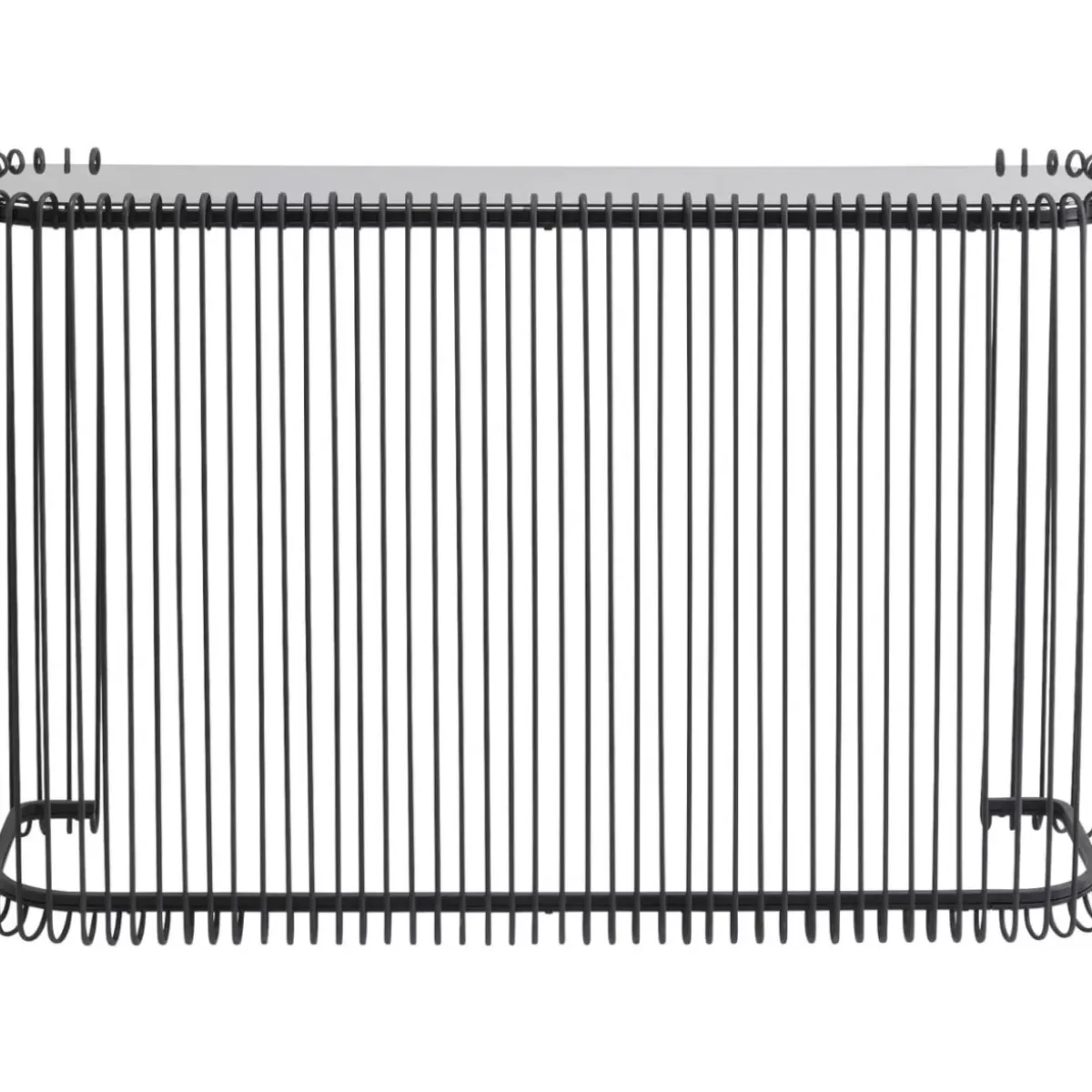 Discount Konsole Wire Glas Schwarz 142X89Cm Kommoden & Sideboards