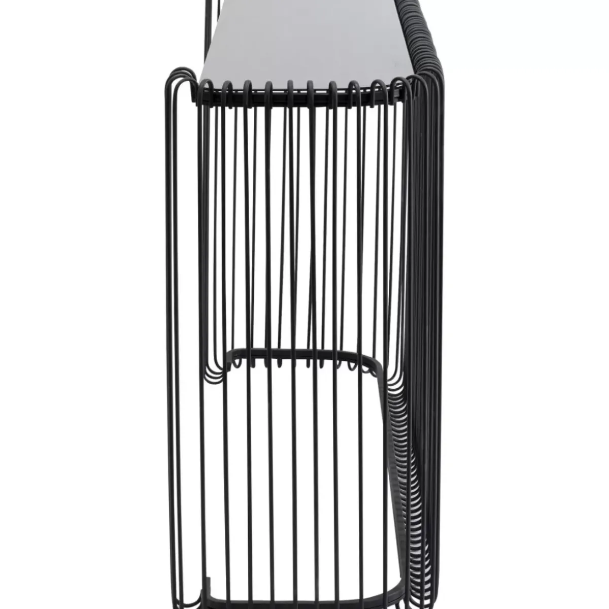 Discount Konsole Wire Glas Schwarz 142X89Cm Kommoden & Sideboards