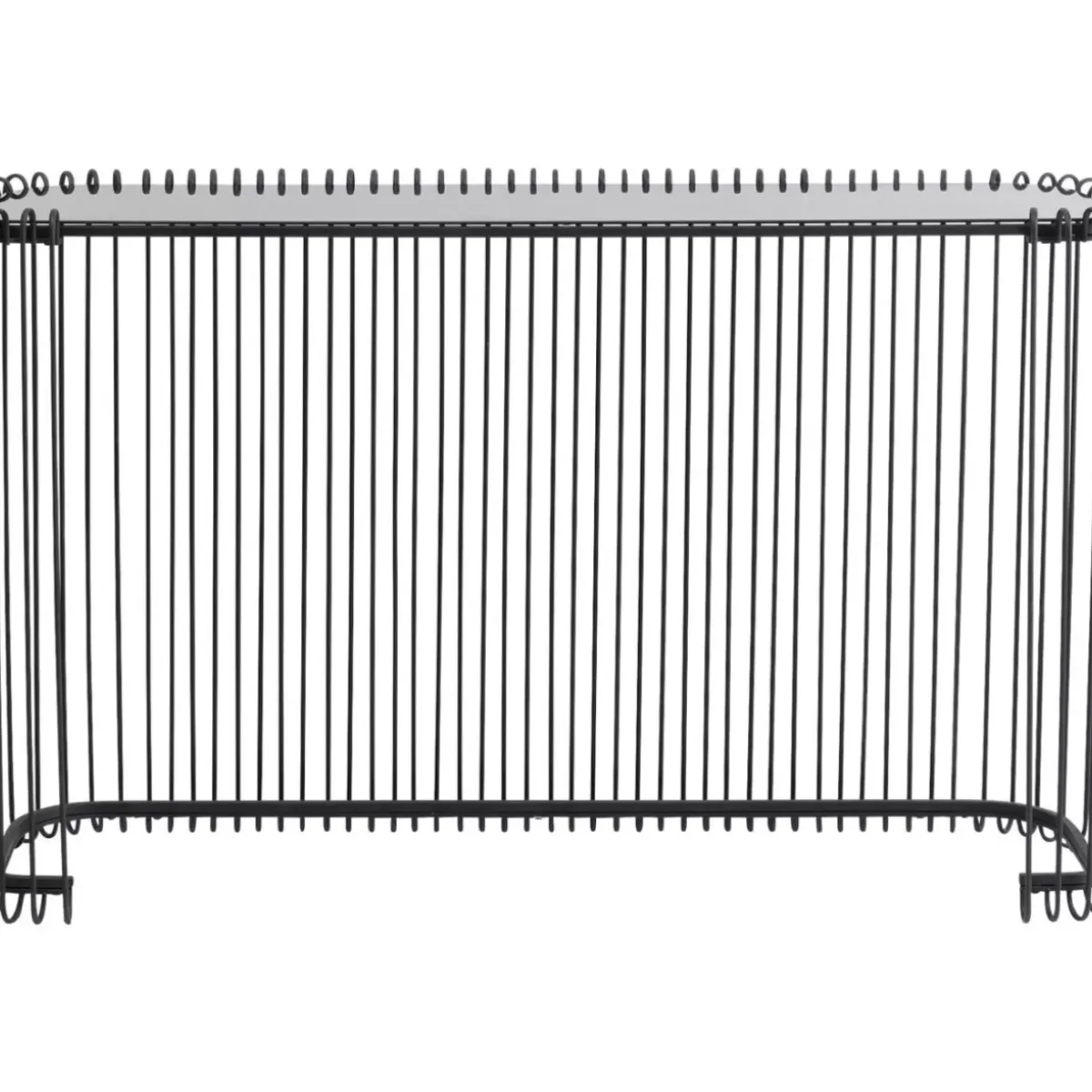 Discount Konsole Wire Glas Schwarz 142X89Cm Kommoden & Sideboards