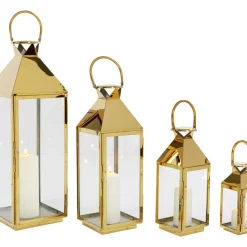Outlet Laterne Giardino Gold (4/Set) Kerzenständer & Laternen
