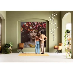 Sale Leinwandbild Flower Art Lady 200X200Cm Bilder