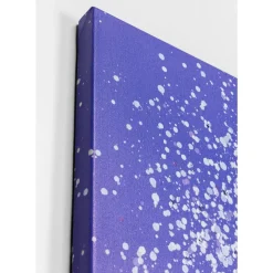 New Leinwandbild Flower Boat Lila Weis 120X160Cm Bilder