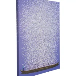 Discount Leinwandbild Flower Boat Lila Weis 80X100Cm Bilder