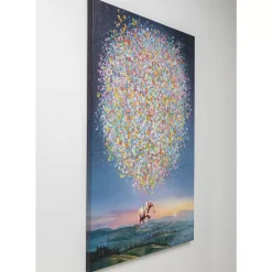Discount Leinwandbild Flying Elephant At Night 120X160Cm Bilder