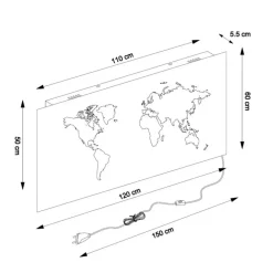 Hot Leuchtdekoration Map Led Leuchtobjekte