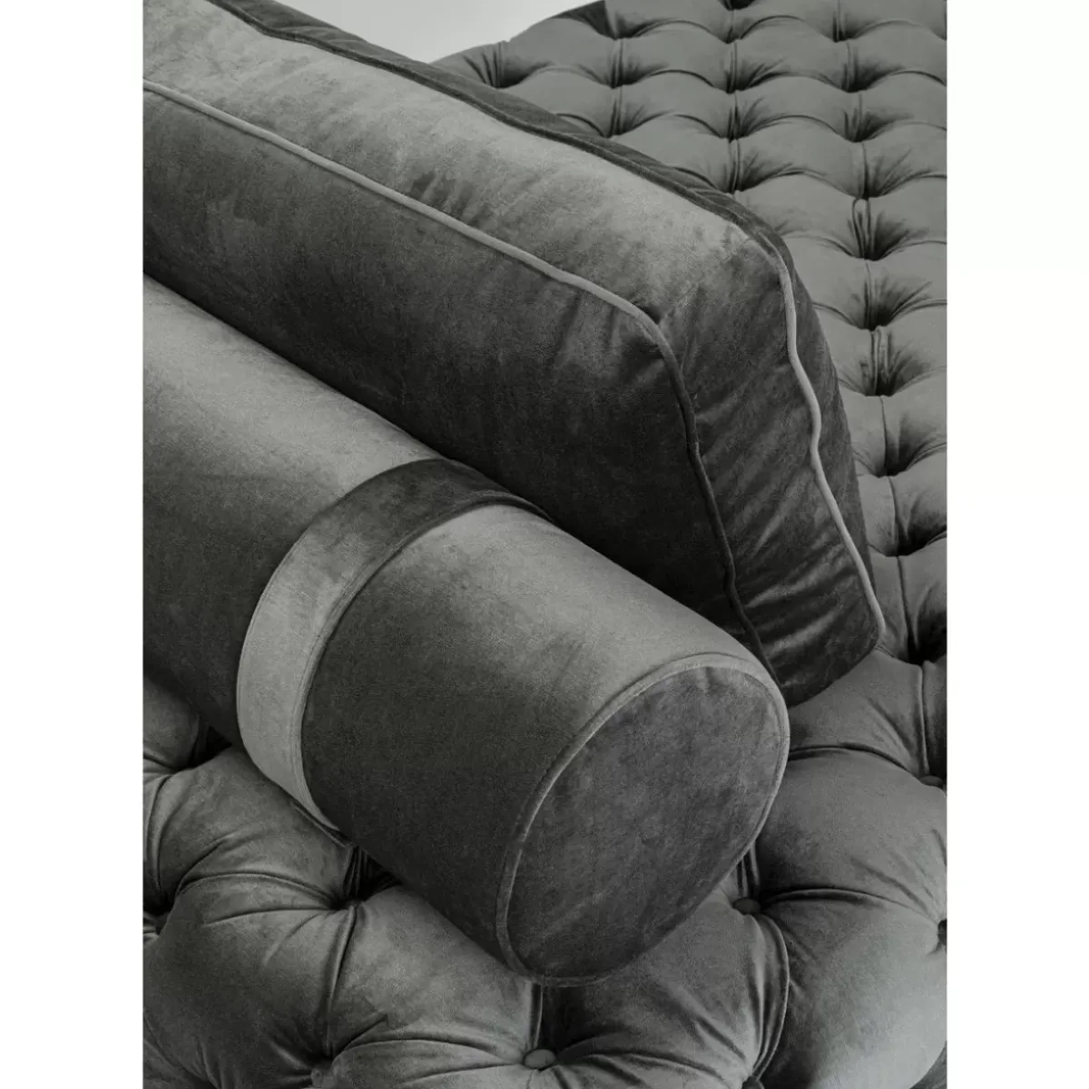 New Liege Bottone Velvet Grau Sofas & Couches
