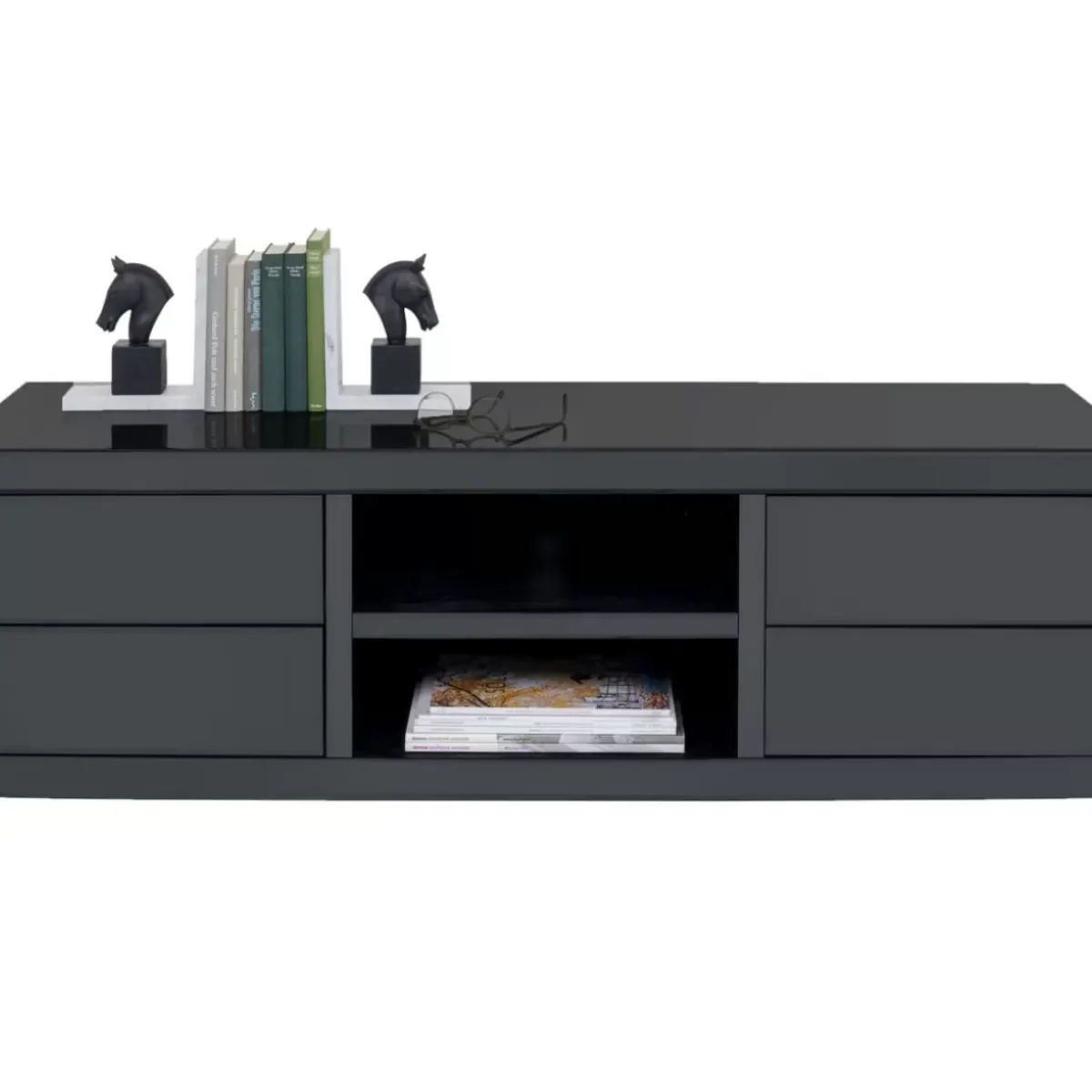 Clearance Lowboard Luxury Push Grau 140X50Cm Kommoden & Sideboards