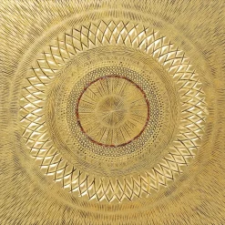 Best Objektbild Art Geometric Circle Gold 120X120Cm Bilder