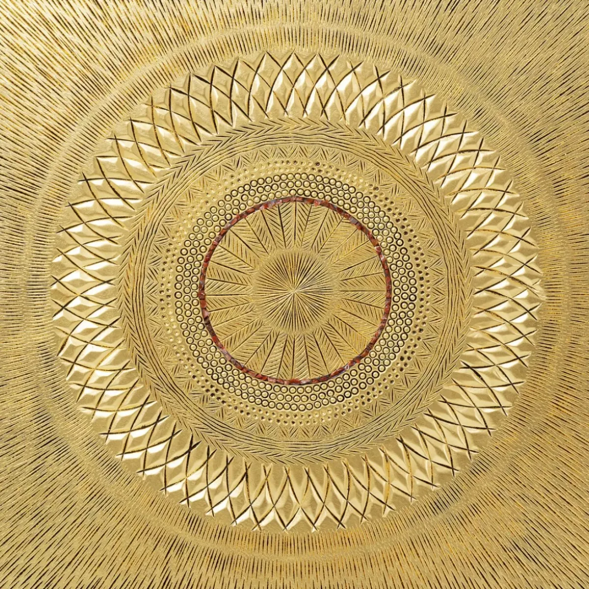 Best Objektbild Art Geometric Circle Gold 120X120Cm Bilder