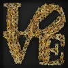 Hot Objektbild Love Butterfly 90X90Cm Bilder