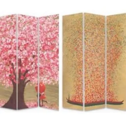 Online Paravent Flower Couple Vs Flower Boat 120X180 Paravents