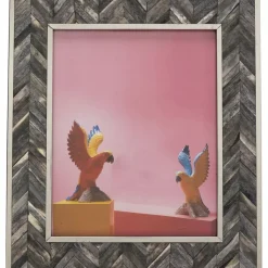 Clearance Rahmen Chevron Grau 20X25 Deko & Geschenkartikel