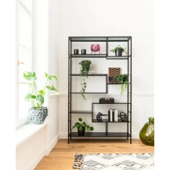 Regal Loft Schwarz 195X115 Regale