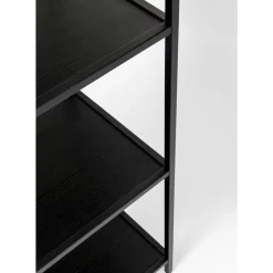 Regal Loftie Schwarz 77X185Cm Regale
