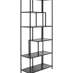 Regal Loftie Schwarz 77X185Cm Regale