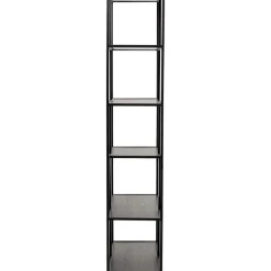 Regal Loftie Schwarz 77X185Cm Regale