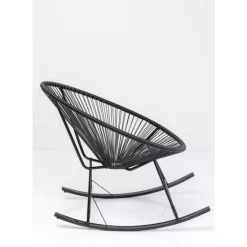 Hot Schaukelstuhl Acapulco Schwarz Outdoormöbel