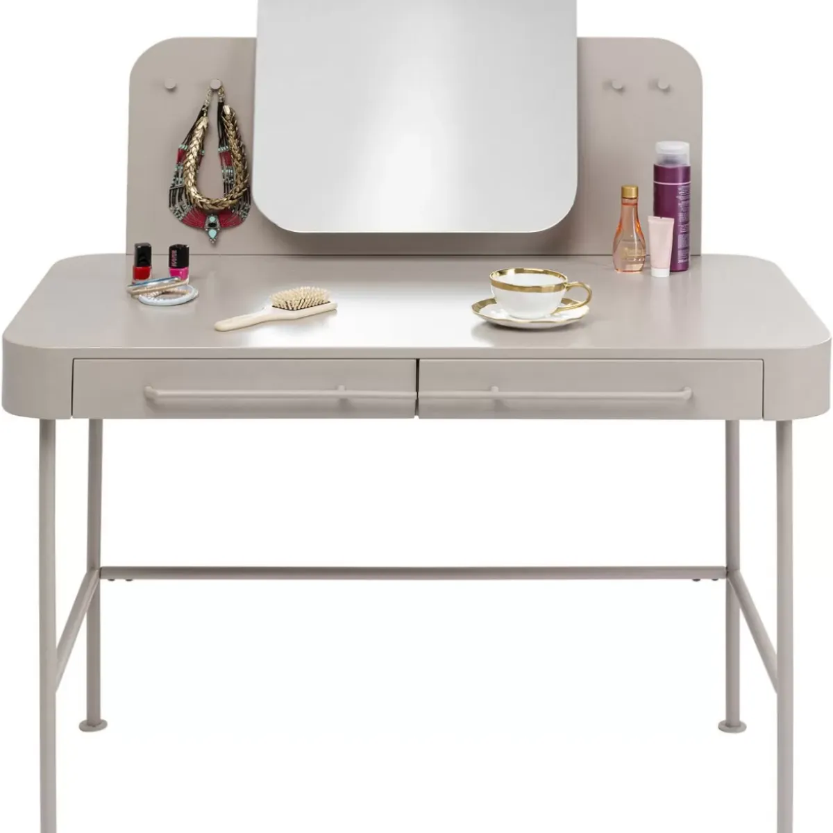 New Schminktisch Montieri Creme 125X53Cm Tische