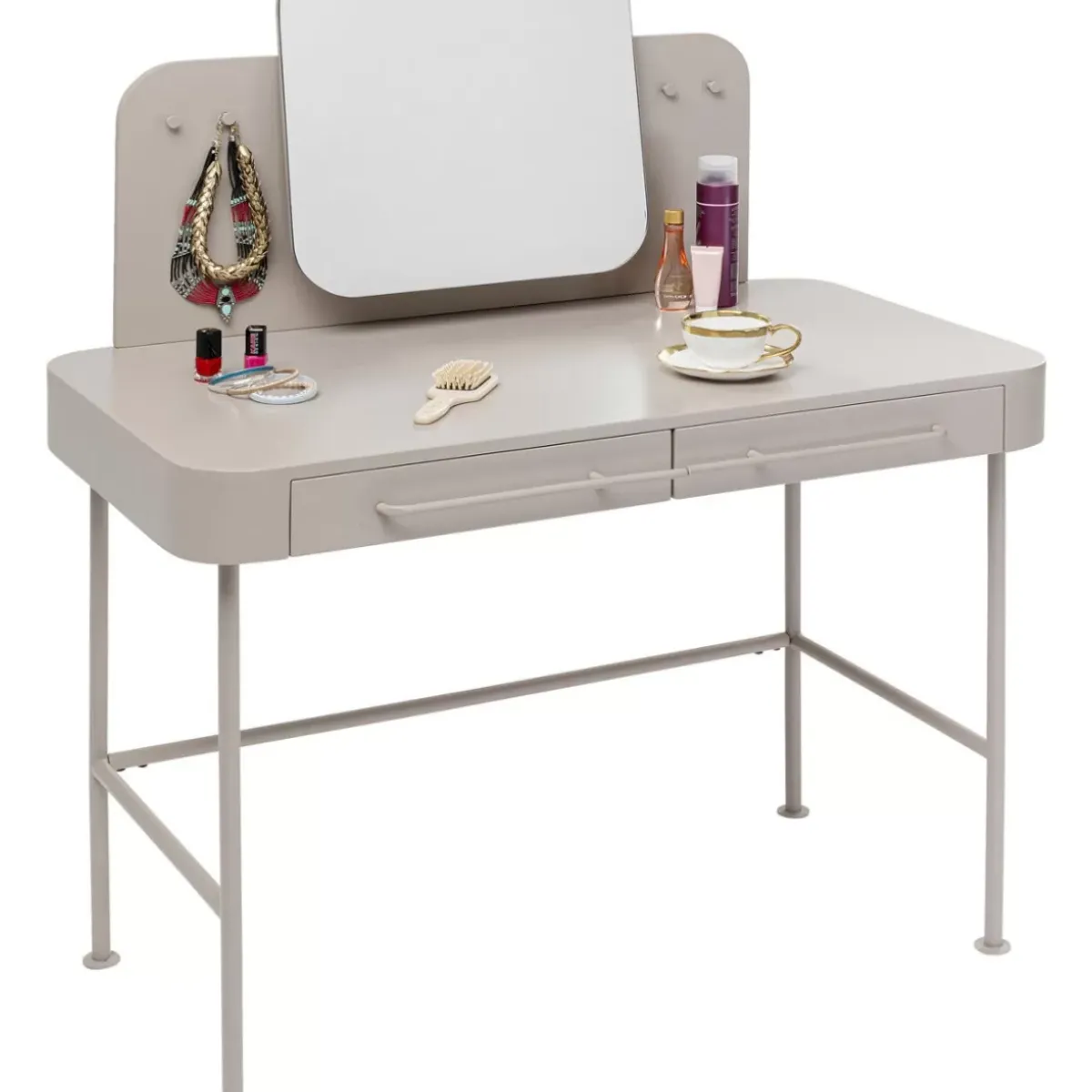 New Schminktisch Montieri Creme 125X53Cm Tische