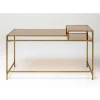 New Schreibtisch Loft Gold 134X60Cm Tische