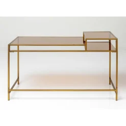New Schreibtisch Loft Gold 134X60Cm Tische