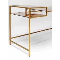New Schreibtisch Loft Gold 134X60Cm Tische