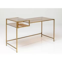 New Schreibtisch Loft Gold 134X60Cm Tische